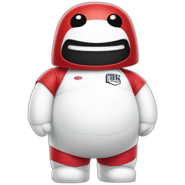 baymax in chicago bulls jersey emoji