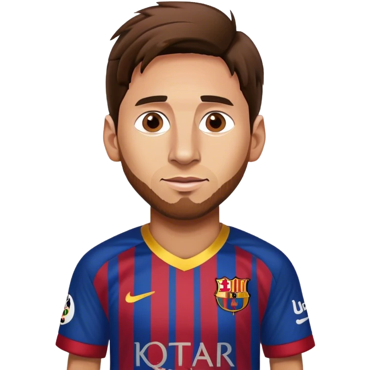 leo messi barca  emoji