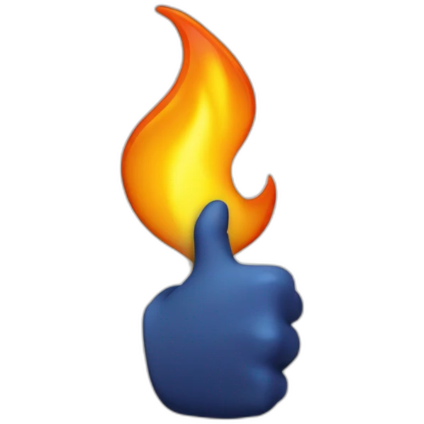 flame-cover-thumb-up emoji