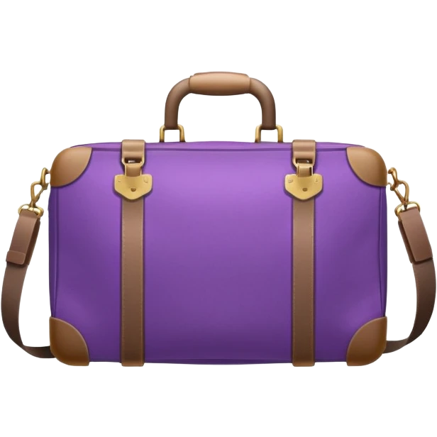 purple travel bag emoji