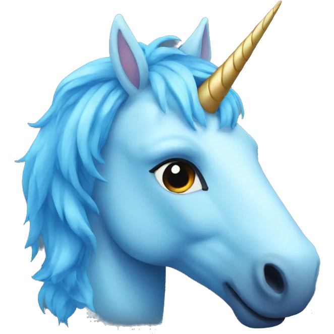 blue unicorn emoji