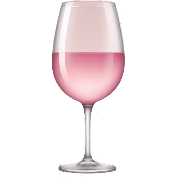 Light pink wine glasses emoji