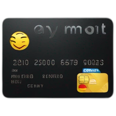 black credit card emoji