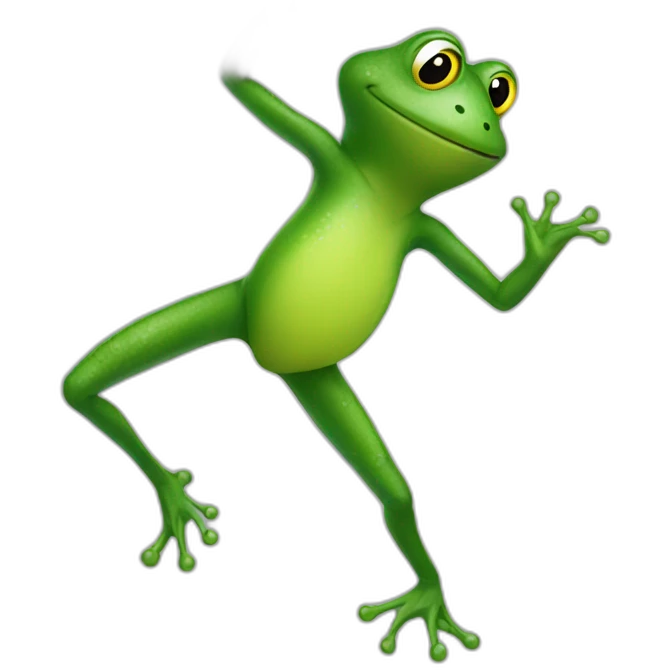 Dancing frog emoji