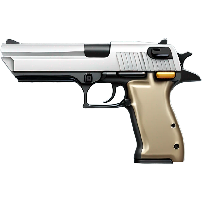 sci fi desert eagle gun, side view emoji