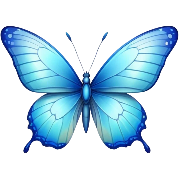 Blue butterfly emoji