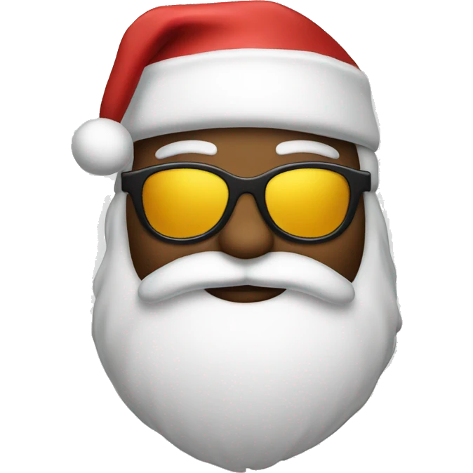Santa with sunglasses  emoji