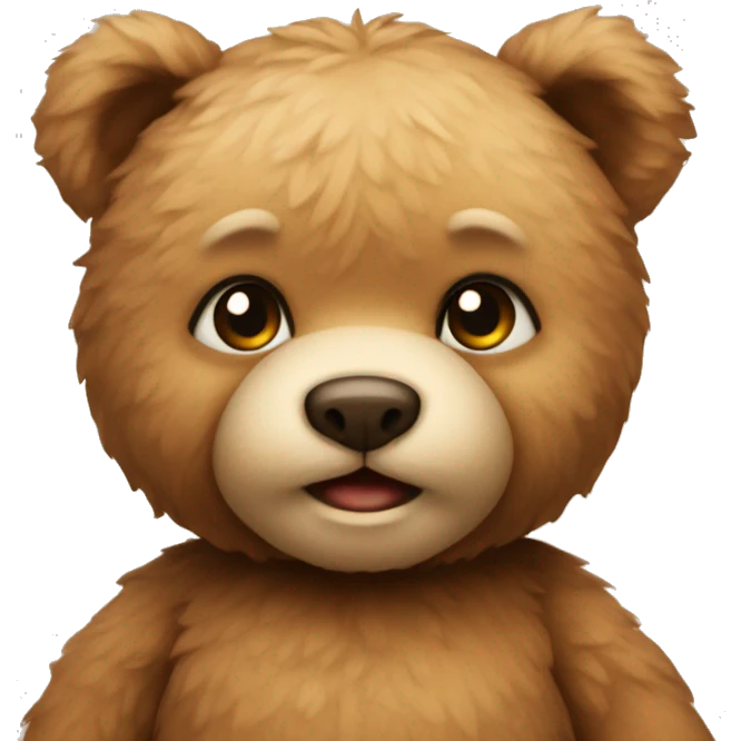 Cute teddy bear emoji