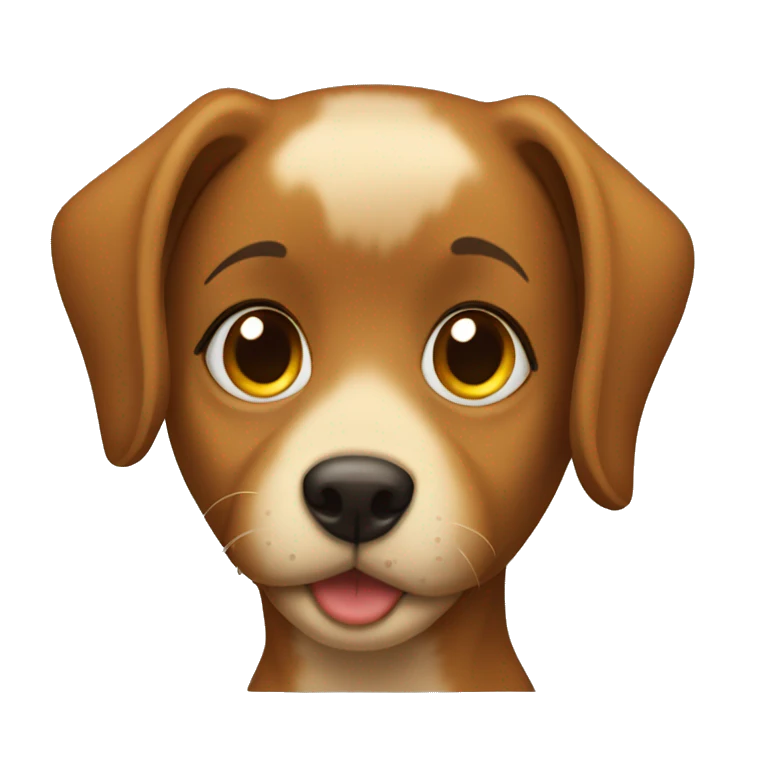 Girl dressed up as a dog  emoji