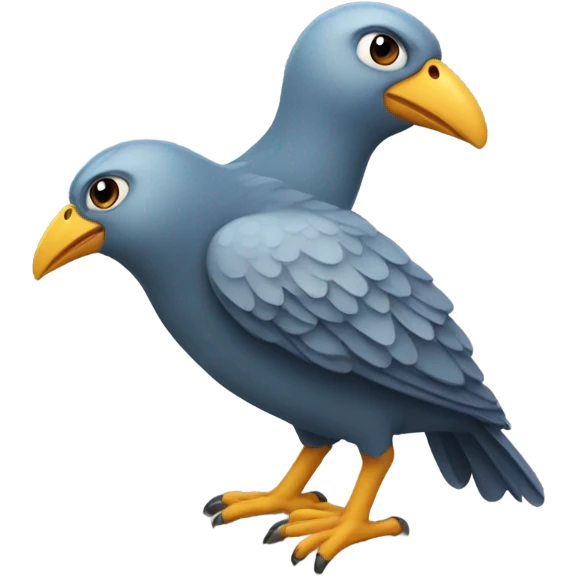 Birds with big feets  emoji