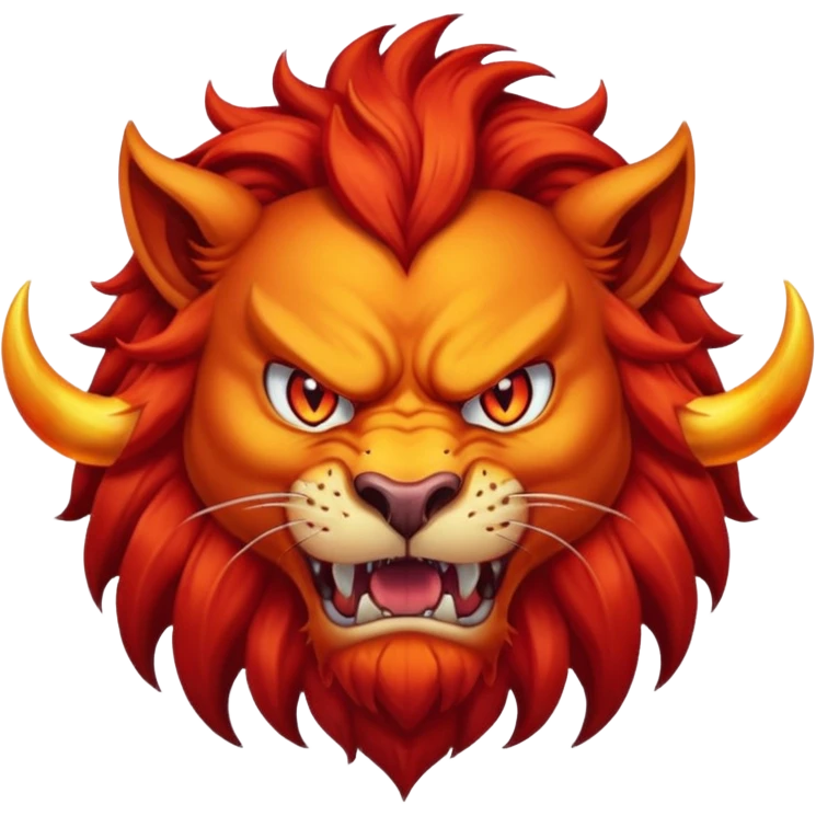 devil lion emoji