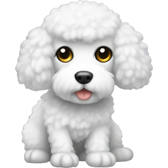 white pudel emoji