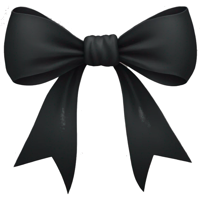 black bow emoji