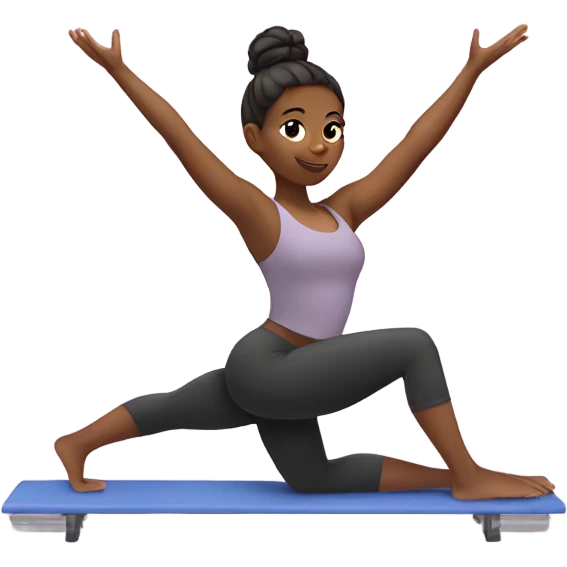 girl doing Pilates  emoji