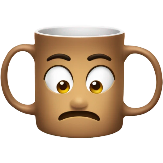 mug with face emoji