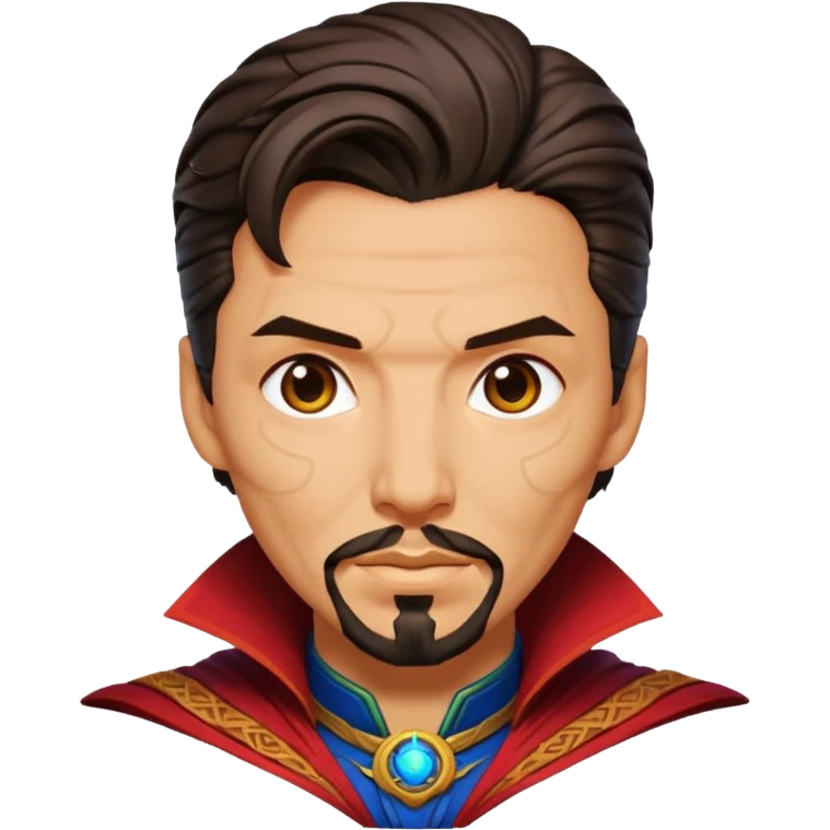 Create Doctor strange Superhero Emoji face only emoji