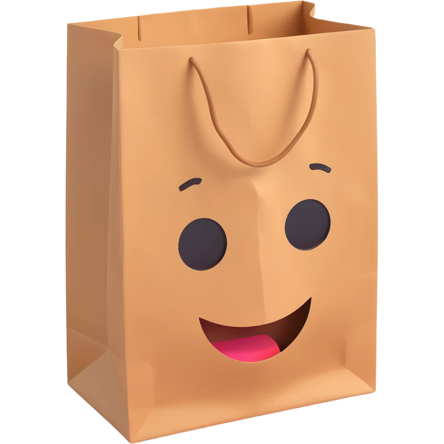 head with paper bag inside emoji