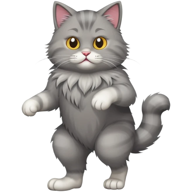 cat stomping foot emoji
