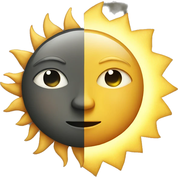 sun and moon emoji