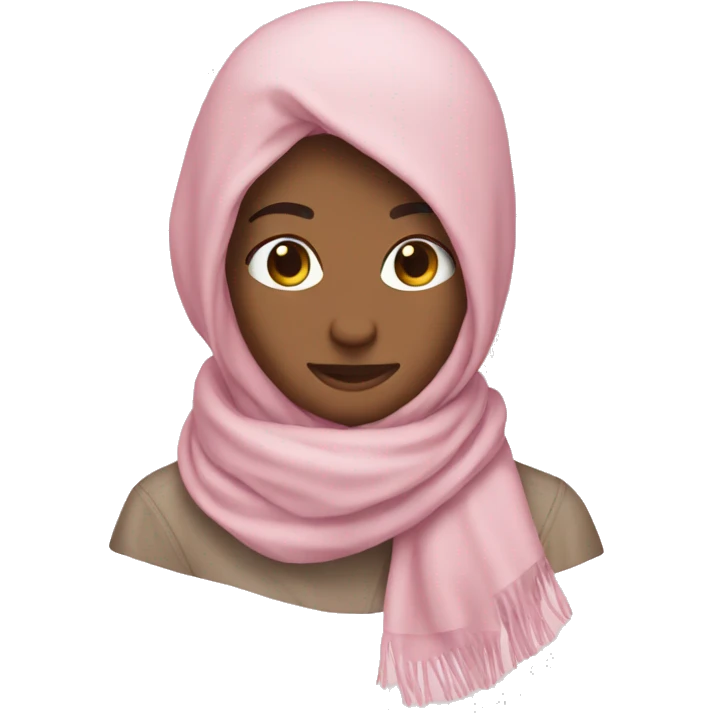 Light pink scarf emoji