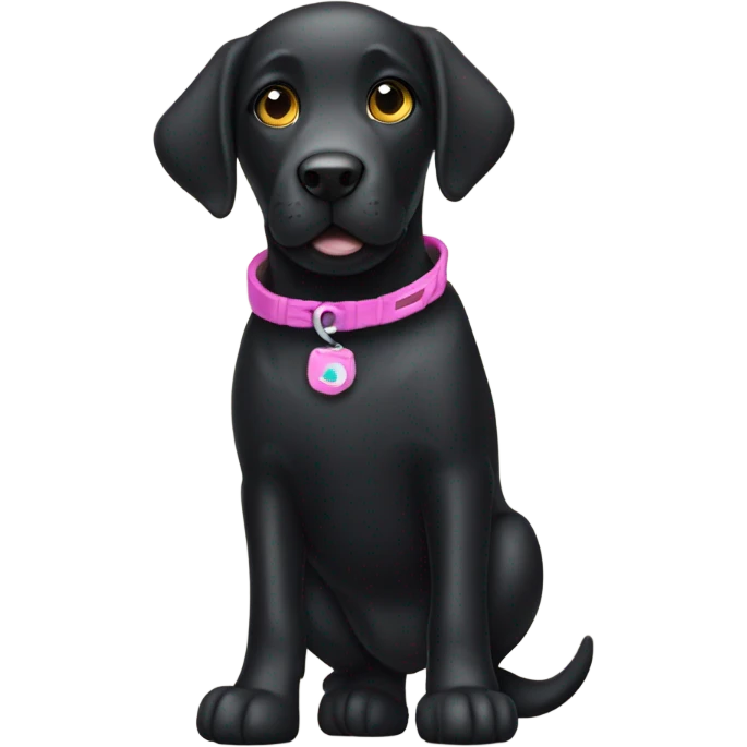 black labrador on roller blades emoji