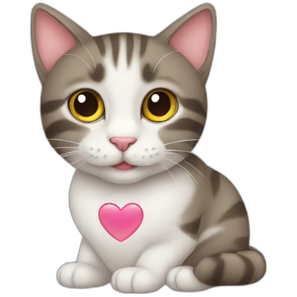 cat with heart emoji