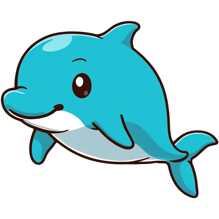 smiling dolphin emoji