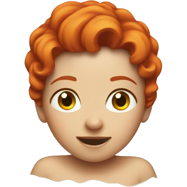 Red headed girl in bathtub emoji