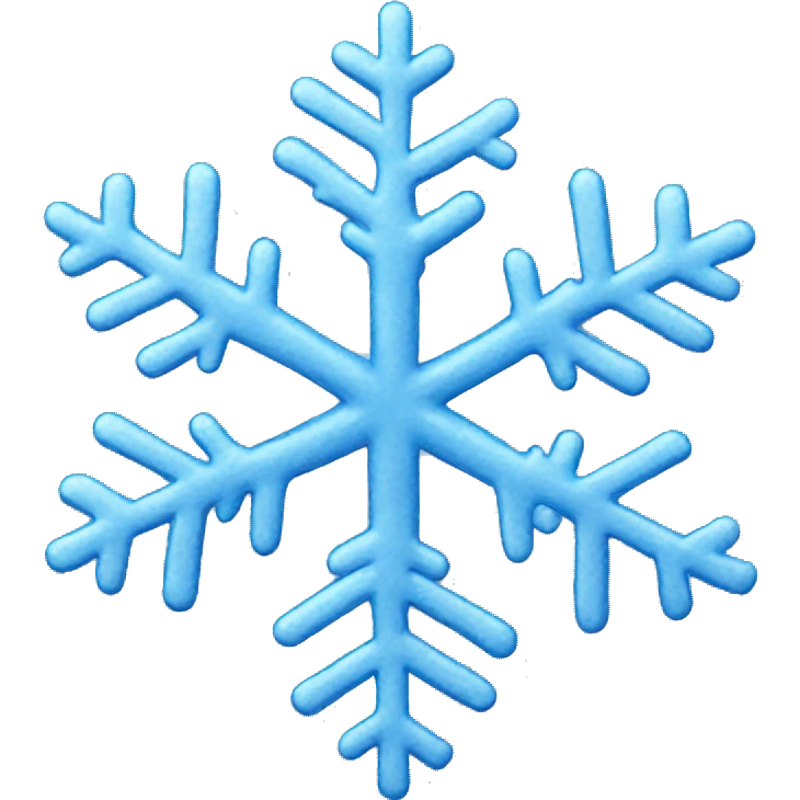 Blue snowflake  emoji