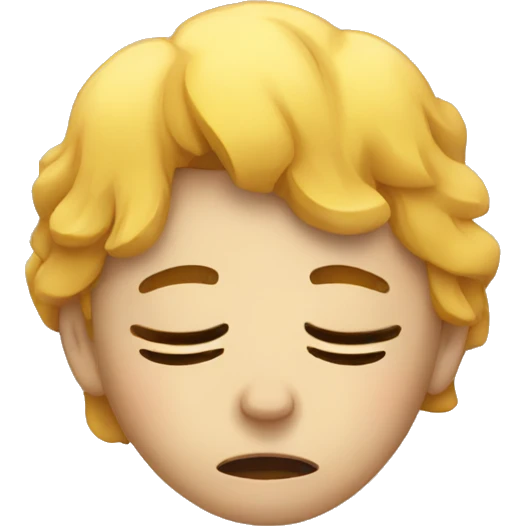 Exhausted emoji