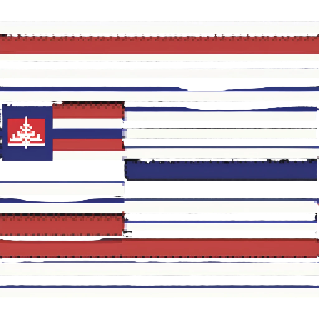 Thai flag with red, white, and blue horizontal stripes emoji