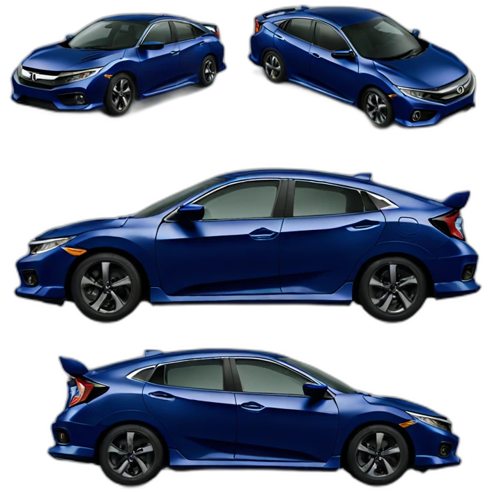 Honda civic 8th navy blue emoji