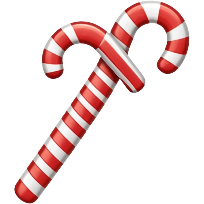 Christmas candy cane emoji