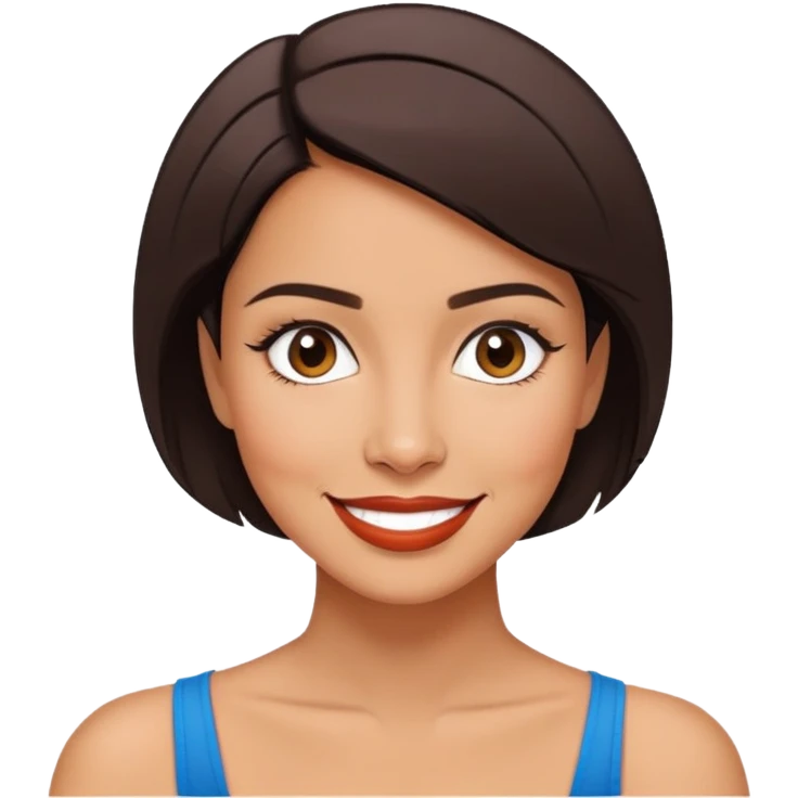 Marian Pabón, Puerto Rican actress with characteristic short hair, friendly smile, expressive face, Latina features emoji