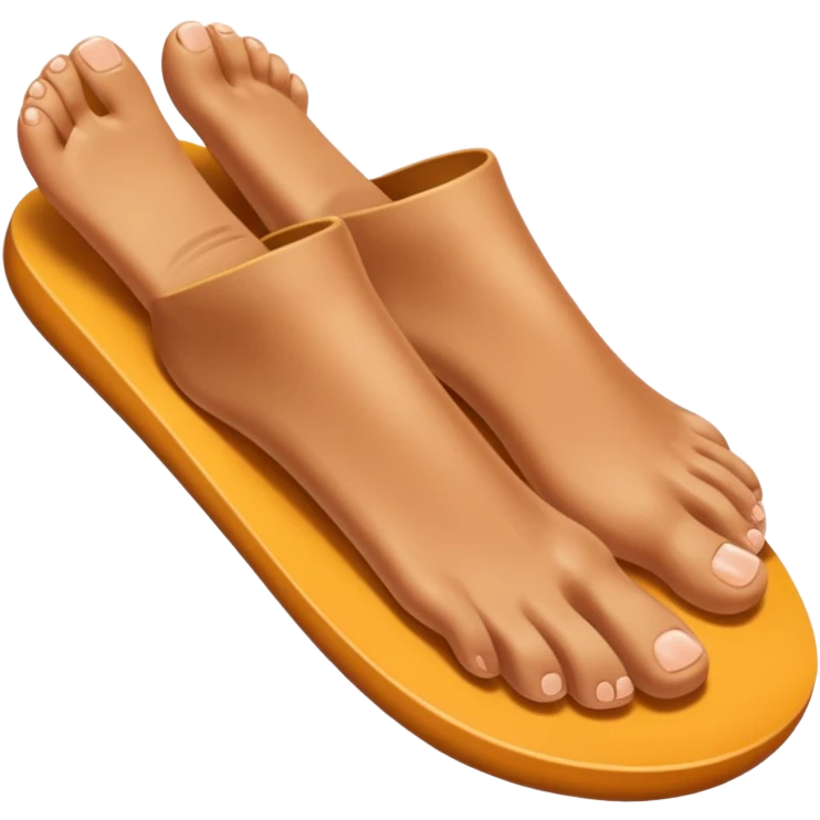 Smiling toes emoji