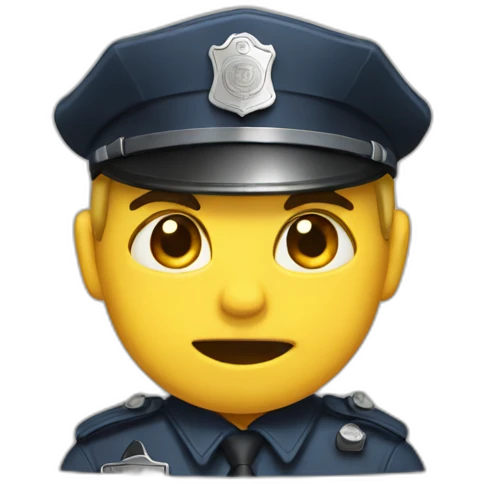 bawling policeman emoji