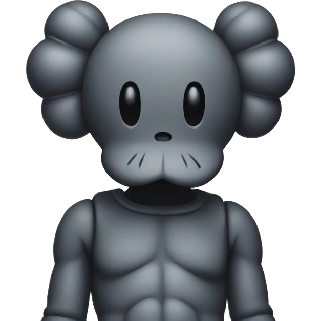 Kaws paint emoji