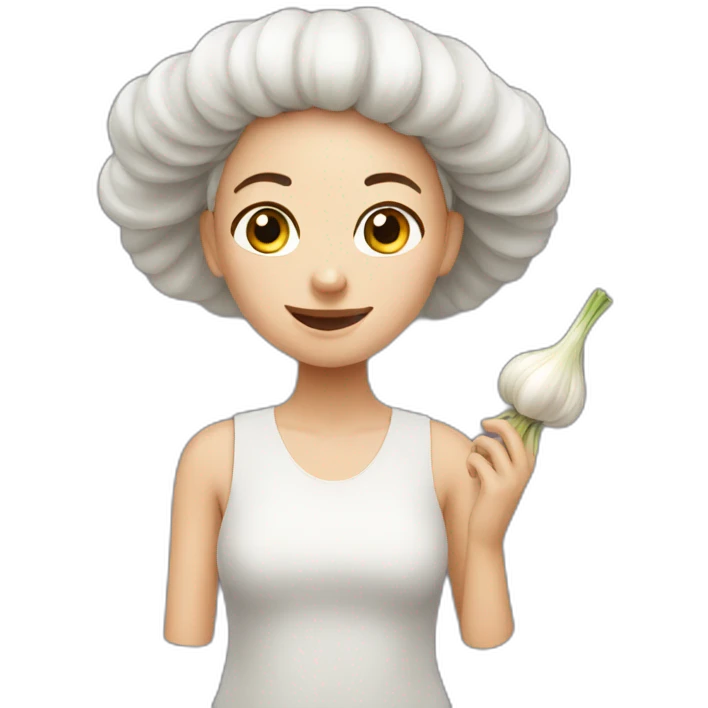 Garlic girl emoji