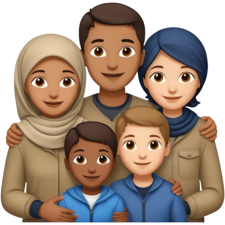 refugee family emoji