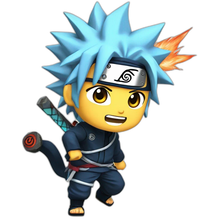 Naruto with chidori emoji