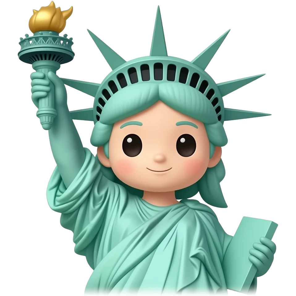 chibi Statue of Liberty emoji