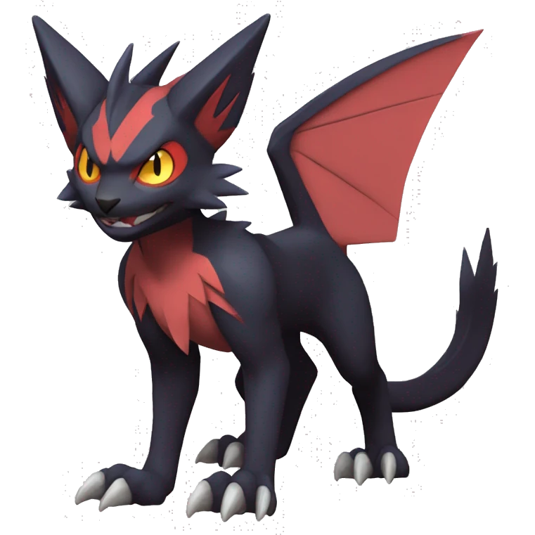 Noivern-Litten-Zoroark full body emoji