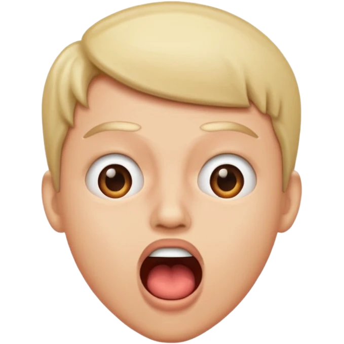 a person confused with mouth open emoji