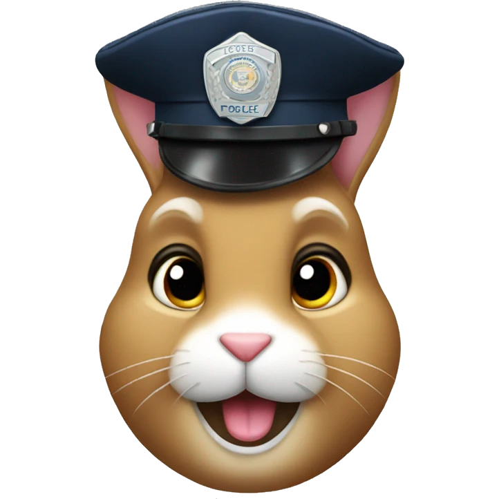 rabbit police sergeant emoji