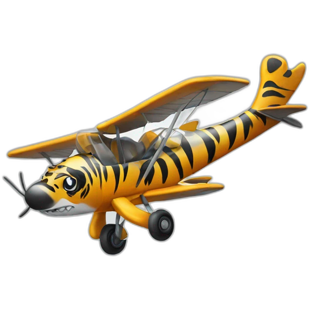 A flying tiger emoji