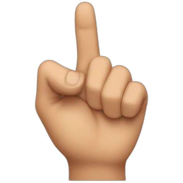 finger pointing emoji