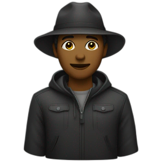 Personne Noir dans des champs emoji