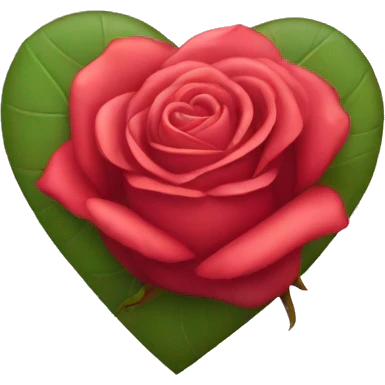 Rose heart emoji