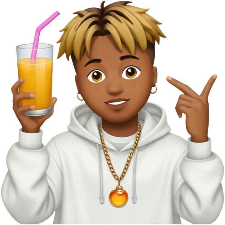 Partying with juice wrld emoji