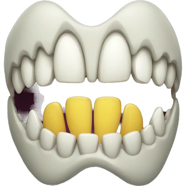 scary teeth emoji